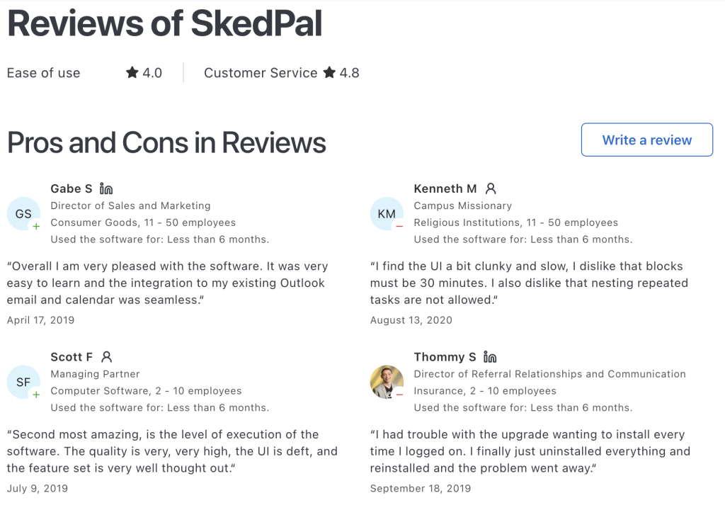 Skedpal Reviews